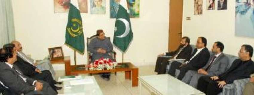 اسلام‌ آباد، صدر آصف علی زرداری سے ایم کیو ایم کا وفد ملاقات ..