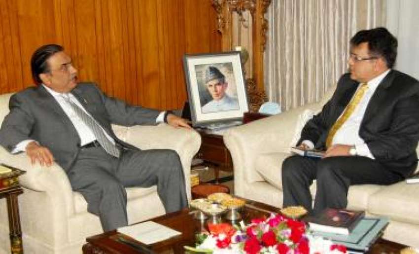 اسلام آباد، صدر آصف علی زرداری سے پرنسپل سندھ مدرستہ الاسلام ..