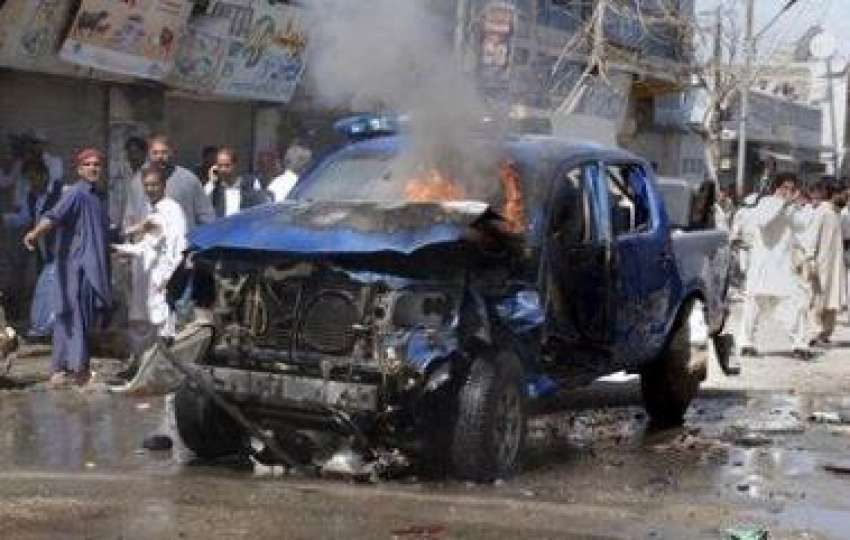 کوئٹہ، کواری روڈ پر ریموٹ کنٹرول بم دھماکے میں گاڑی مکمل ..
