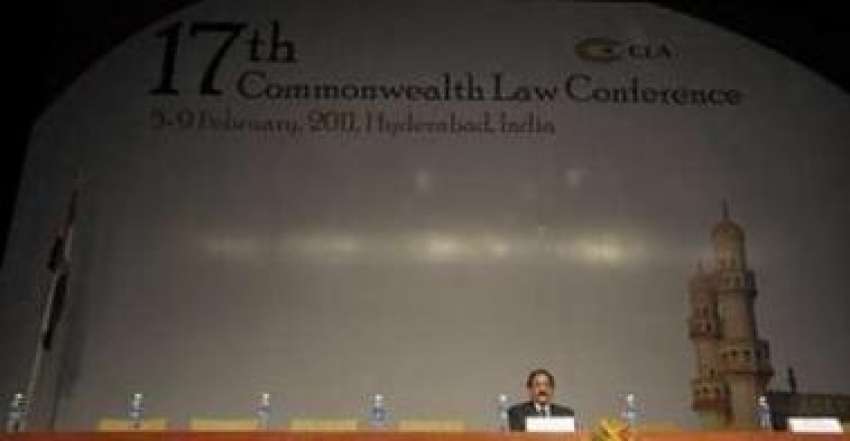 حیدرآباد،چیف جسٹس افتخار محمد چوہدری کامن ویلتھ لا کانفرنس ..
