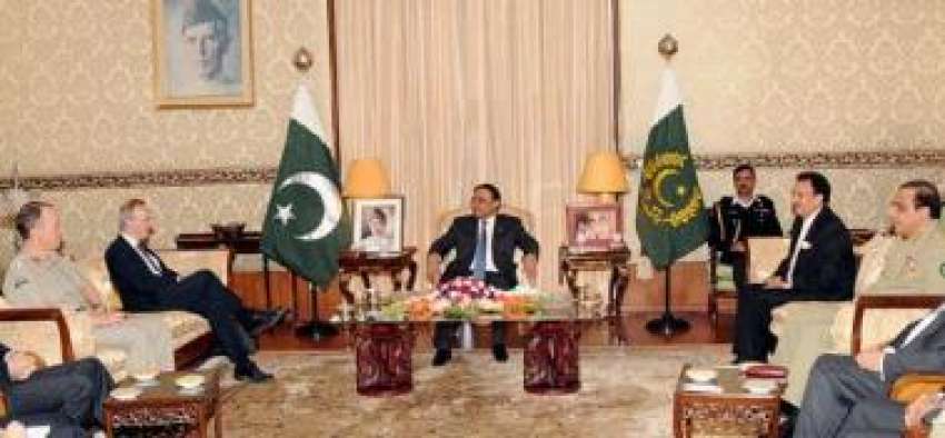 اسلام‌آباد، صدر آصف علی زرداری سے برطانوی قومی سلامتی کے ..