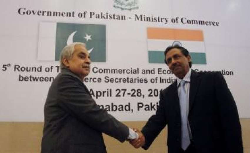 اسلام آباد، سیکرٹری تجارت ظفر محمود سے بھارتی وفد کے سربراہ ..