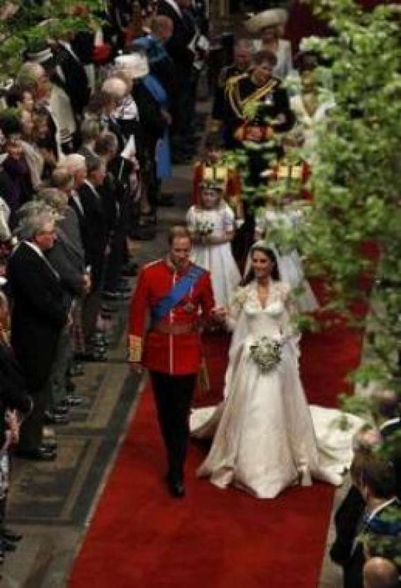 لندن، برطانوی شہزادے شہزادہ ولیم اور کیتھرین مڈلٹن شادی ..