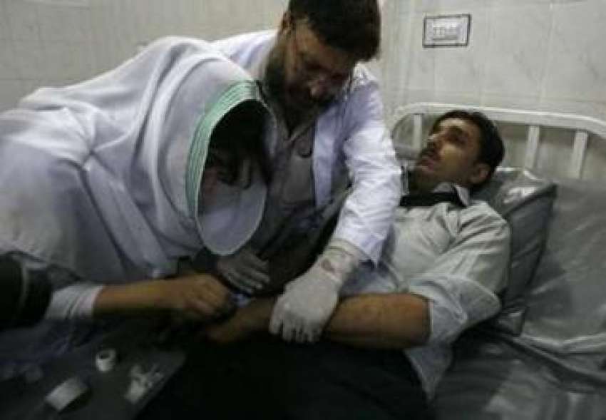 پشاور،یونیورسٹی روڈ پر امریکی قافلے پر ہونیوالے ریموٹ کنٹرول ..