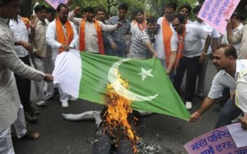 نئی،انتہا پسند ہندو تنظیم شیو سینا کے کارکن پاکستان مخالف ..