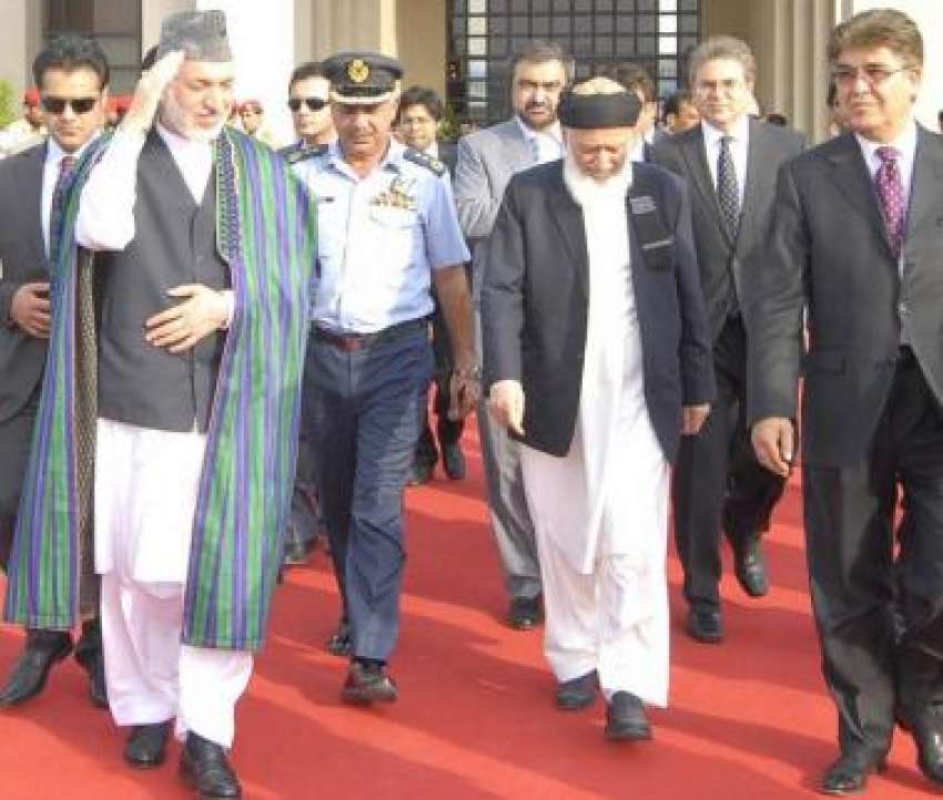 اسلام‌آباد، افغان صدر حامد کرزئی دورہ افغانستان مکمل کرنے ..