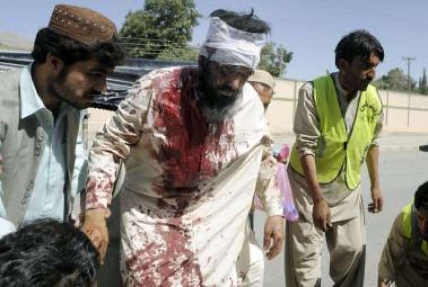 کوئٹہ،موسی کالونی میں ہونیوالے بم دھماکے میں زخمی ایک شخص ..