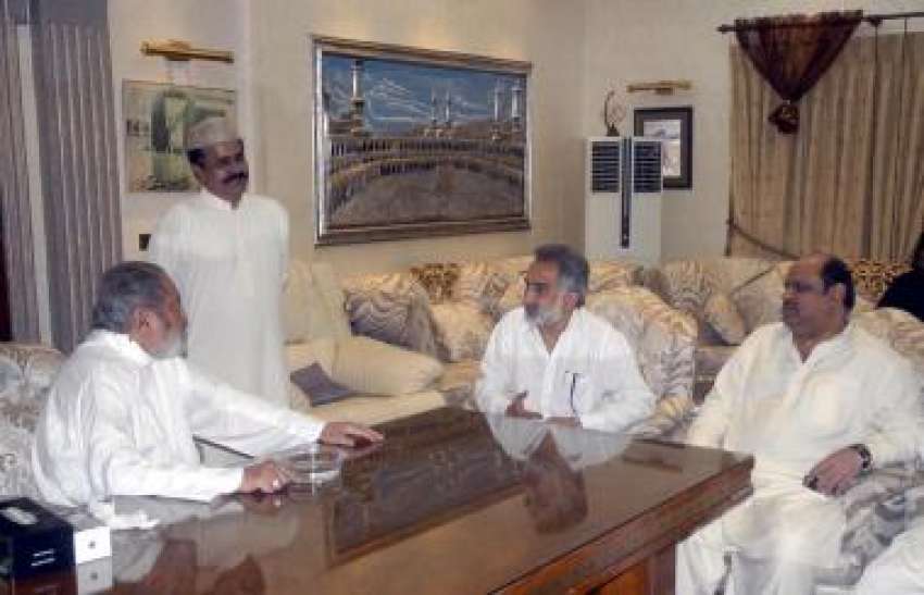 کراچی،سابق وزیر داخلہ سندھ ذوالفقار مرزا کنگری ہائوس میں‌ ..