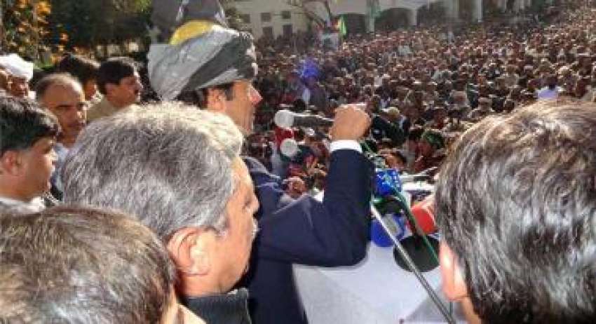 ہری پور، پاکستان تحریک انصاف کے چیئرمین عمران خان جلسہ عام ..