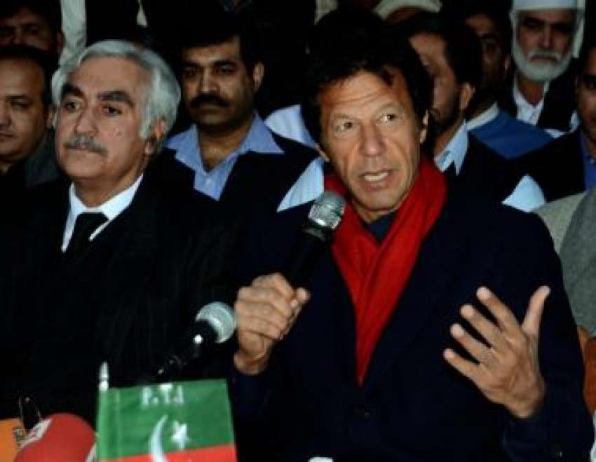 اسلام آباد، تحریک انصاف کے چئیرمین عمران خان پارٹی سیکرٹریٹ ..