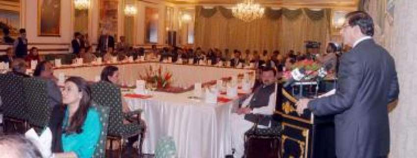 اسلام آباد، وزیراعظم راجہ پرویز اشرف سارک سپیکرز اور پارلیمنٹیرینز ..