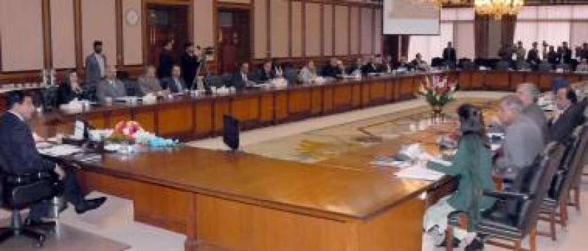 اسلام‌آباد، وزیراعظم راجہ پرویز اشرف وفاقی کابینہ کے اجلاس ..