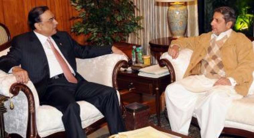 اسلام آباد، گورنر بلوچستان ذوالفقار علی مگسی ایوان صدر ..