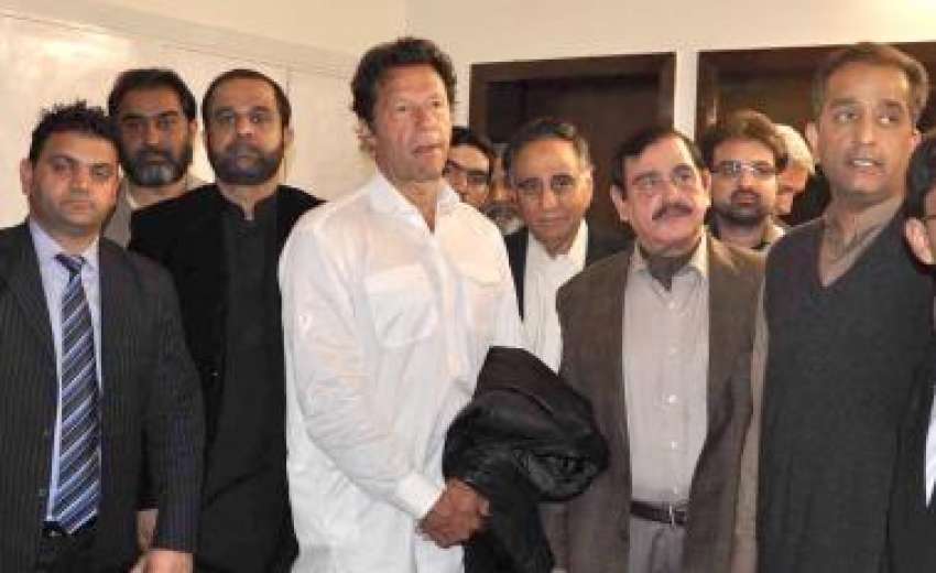 اسلام‌آباد، تحریک انصاف کے چئیرمین عمران خان کا پارٹی میں ..