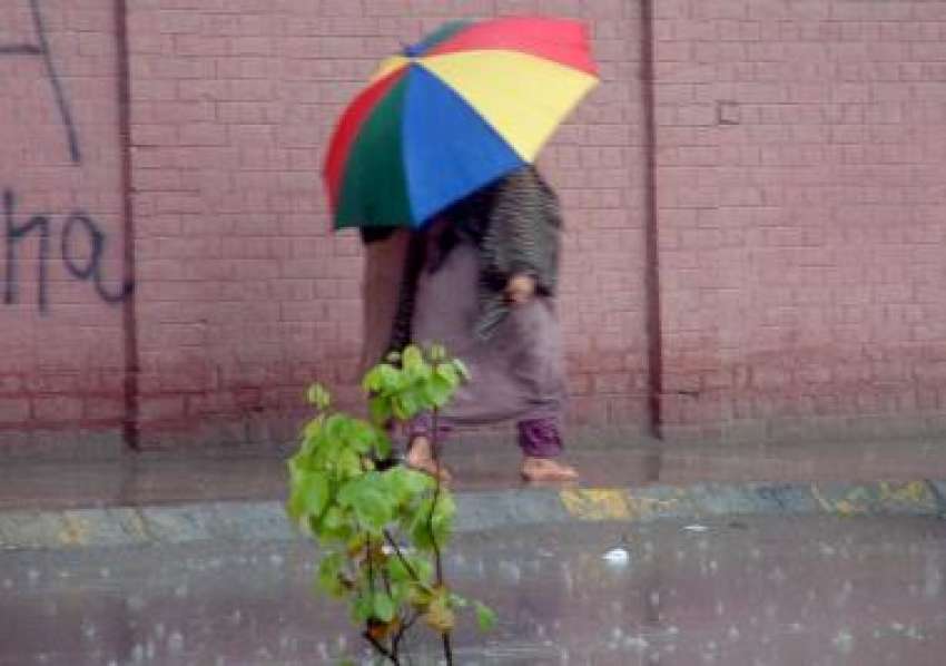 راولپنڈی، شہر میں بارش کا ایک خوبصورت منظر۔