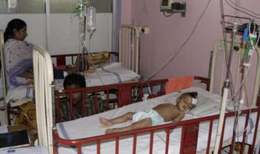 لاہور، خسرہ سے متاثرہ ایک بچہ مقامی ہسپتال میں زیر علاج ..