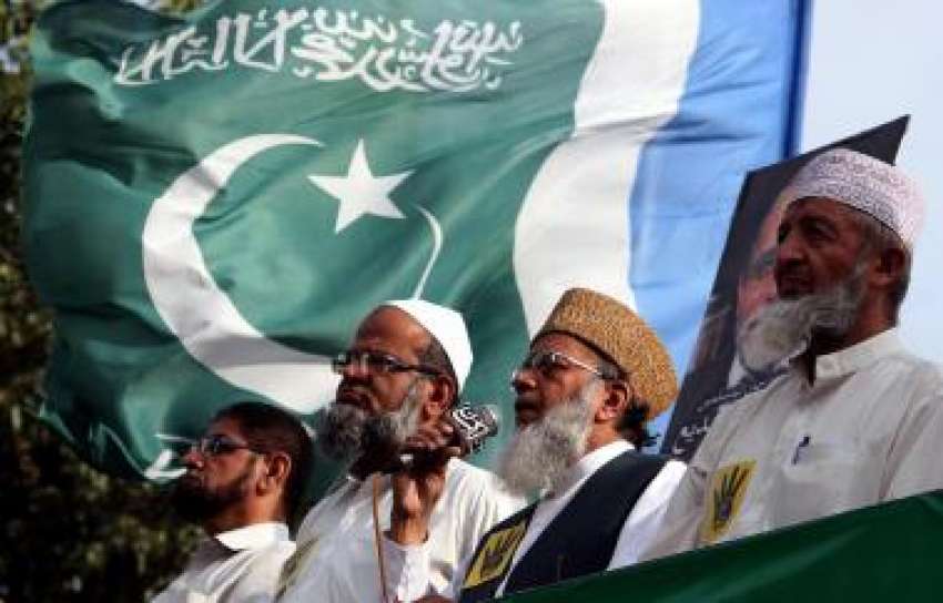 کراچی، امیر جماعت اسلامی سید منور حسن مصر میں فوجی تشدد ..