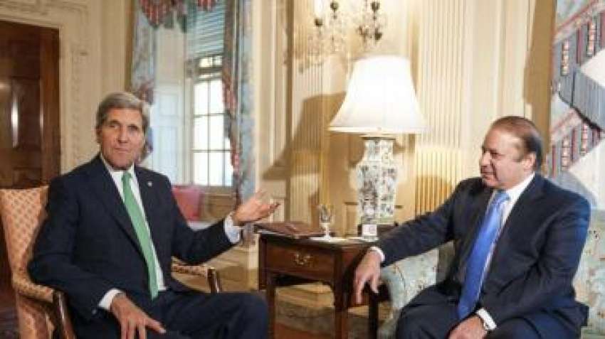 واشنگٹن: وزیر اعظم نواز شریف سے امریکی وزیر خارجہ جان کیری ..