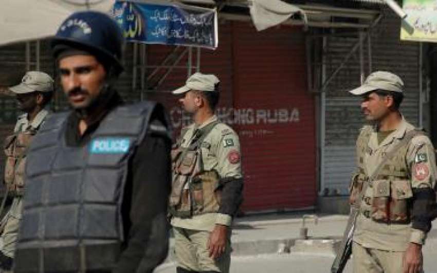 راولپنڈی:رینجرز اور پولیس اہلکار کسی بھی نا پسندیدہ صورتحال ..