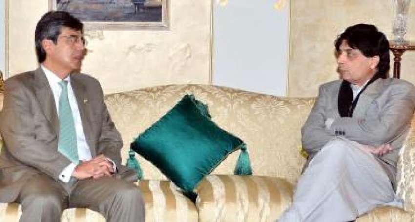 اسلام آباد، جاپانی سفیر ہیروشی اینوماتا وزیر داخلہ چوہدری ..
