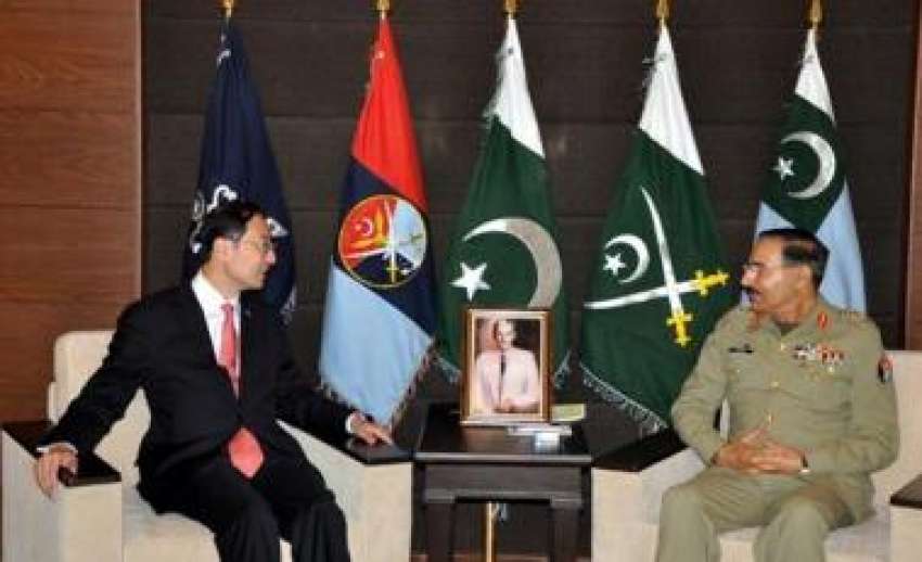 راولپنڈی، چینی سفیر سن وائی ڈونگ جنرل ہیڈکوارٹرز میں چئیرمین ..