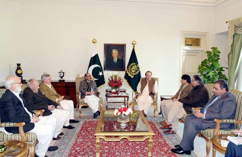اسلام آباد: وزیر اعظم نواز شریف حکومتی مذاکراتی کمیٹی کے ..