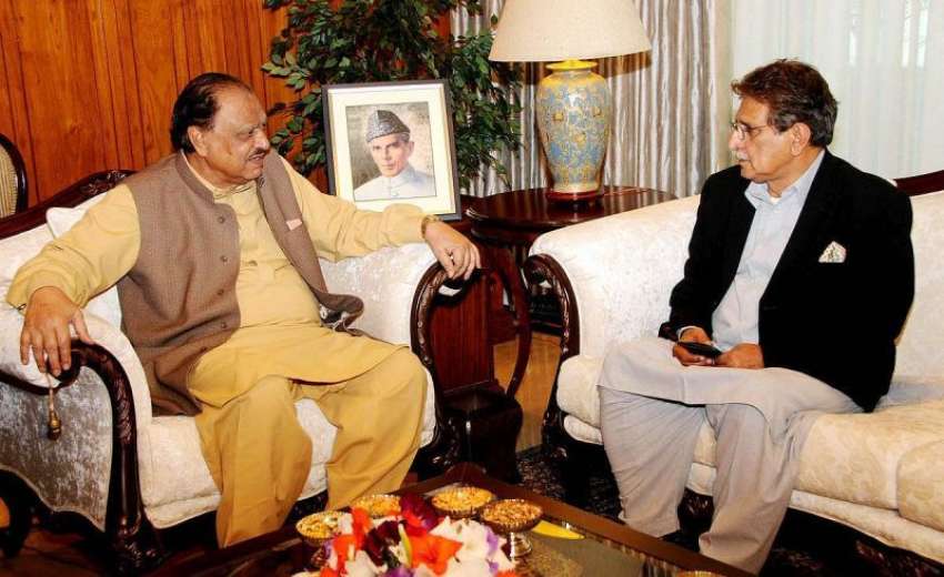 اسلام آباد: صدر ممنون حسین سے آزاد کشمیر کے سابق وزیر اعظم ..