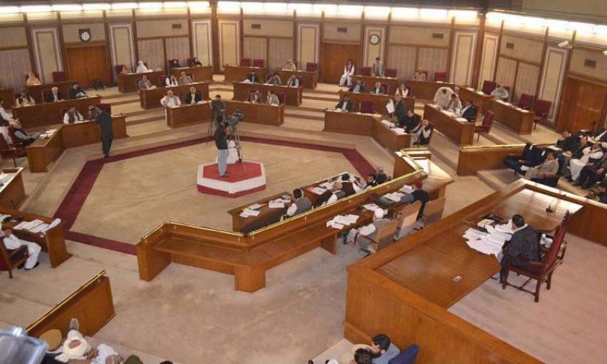 کوئٹہ:بلوچستان اسمبلی کے اجلاس کا منظر، ڈاکٹر عبدالمالک ..
