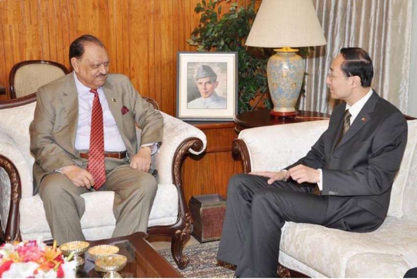 اسلام آباد: صدر ممنون حسین سے چین کے سفیر سن ویڈنگ ملاقات ..