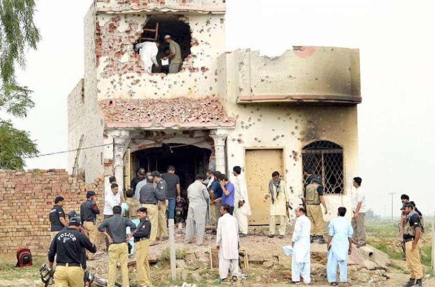لاہور، رائیونڈ‌کے علاقہ آرائیاں پنڈ میں دہشتگردوں کے زیر ..