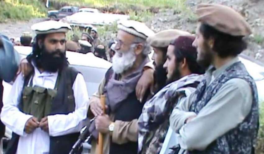 کالعدم تحریک طالبان پاکستان کی جانب سے جاری کردہ تصویر میں ..