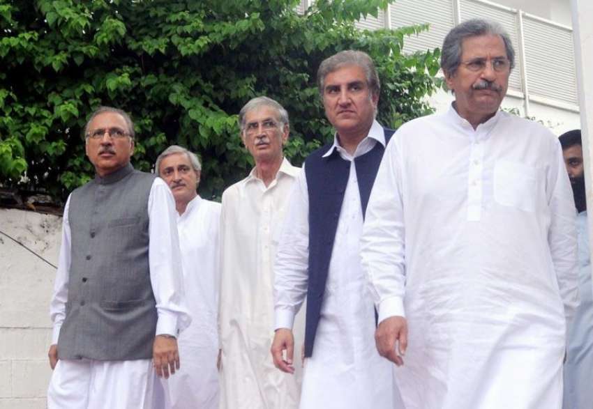 اسلام‌آباد، تحریک انصاف کی مذاکراتی کمیٹی کے ارکان شاہ ..
