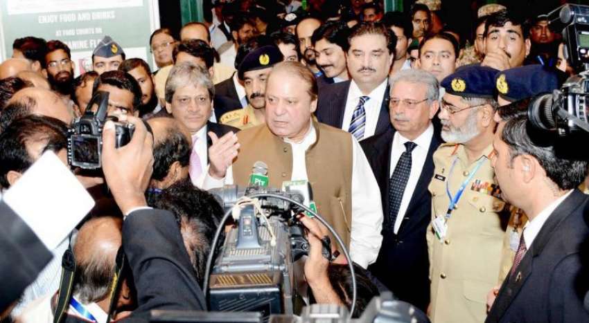 کراچی، وزیراعظم نواز شریف دفاعی نمائش آئیڈیا 2014 کے افتتاح ..