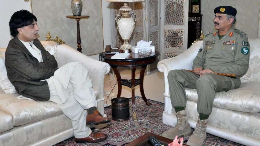 اسلام آباد، وزیر داخلہ چوہدری نثار علی خان سے ڈائریکٹر جنرل ..