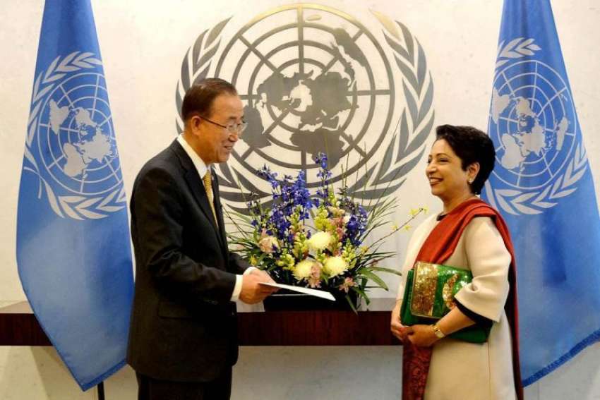 نیویارک، اقوام متحدہ میں مستقل پاکستانی مندوب ملیحہ لودھی ..