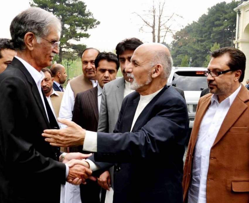 کابل: افغان صدر اشرف غنی ، وزیر اعلیٰ خیبر پختونخواپرویز ..