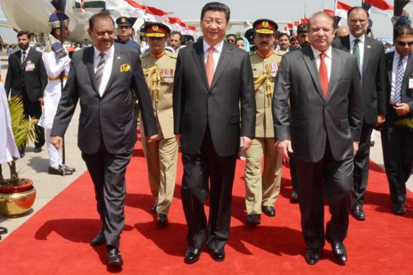اسلام آباد:چینی صدر ژی چن پنگ ،صدر ممنون حسین اور میاں محمدنواز ..