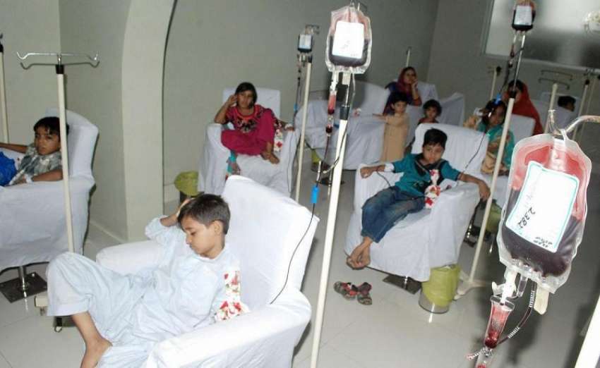 لاہور: سندس فاؤنڈیشن شادمان میں تھیلیسیمیا کے مریض بچوں ..