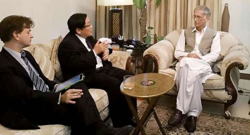 پشاور: وزیراعلیٰ خیبر پختونخوا پرویز خٹک سے وائس پریذیڈنٹ ..