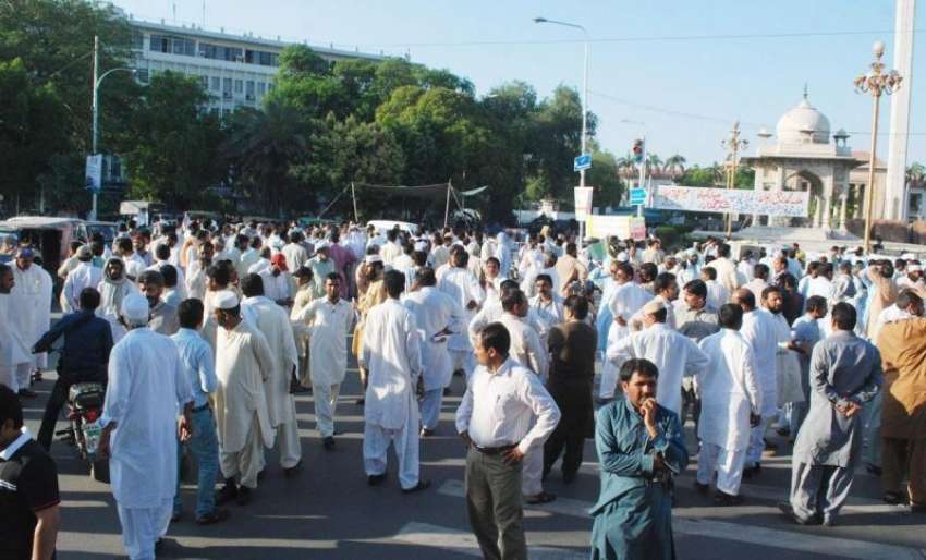 لاہور: متحدہ محاذ اساتذہ کے زیر اہتمام اپنے مطالبات کے حق ..