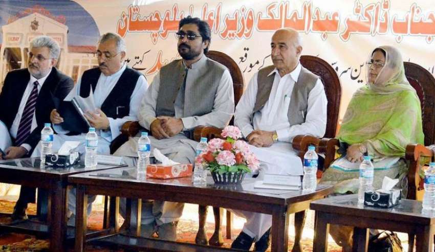 کوئٹہ: وزیر اعلیٰ بلوچستان ڈاکٹر عبدالمالک بلوچ ، عبدارحیم ..