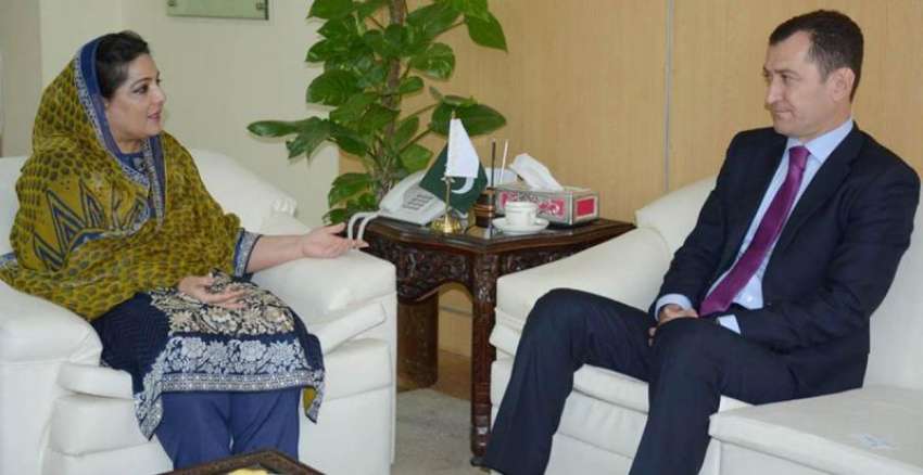 اسلام آباد: وزیر مملکت انوشہ رحمان سے تاجکستان کے سفیر شیر ..