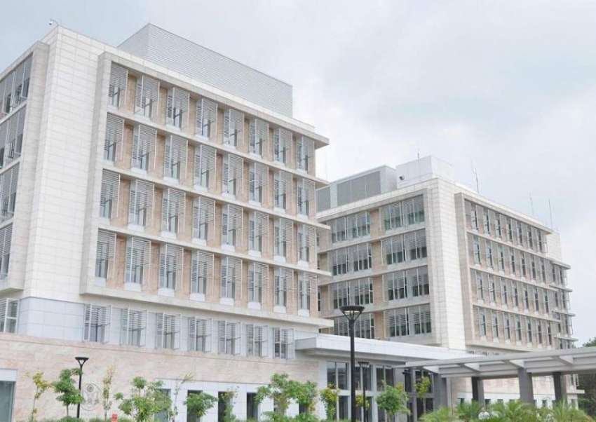 اسلام آباد: نئی تعمیر ہونیوالی امریکی سفارتخانے کی بلڈنگ۔