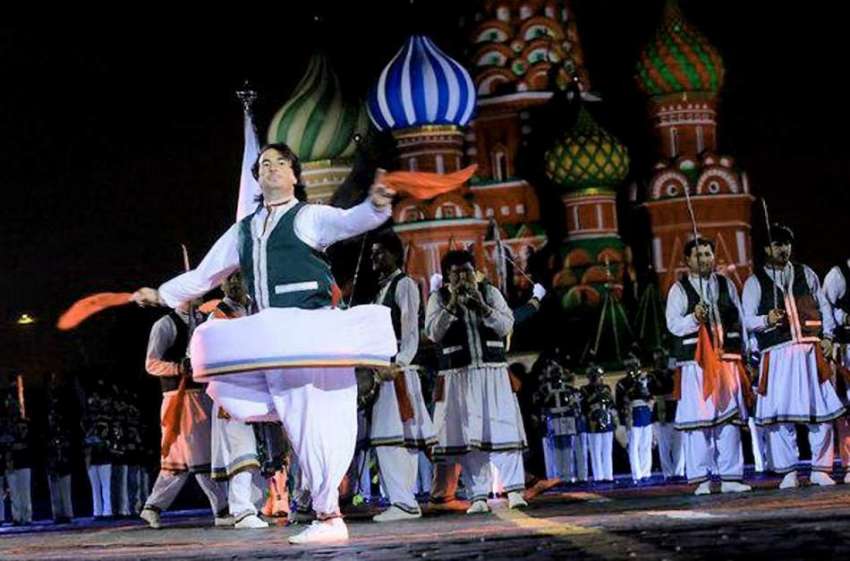 ماسکو: ماسکو میں منعقدہ فوجی بینڈز کے بین الاقوامی فیسٹیول ..