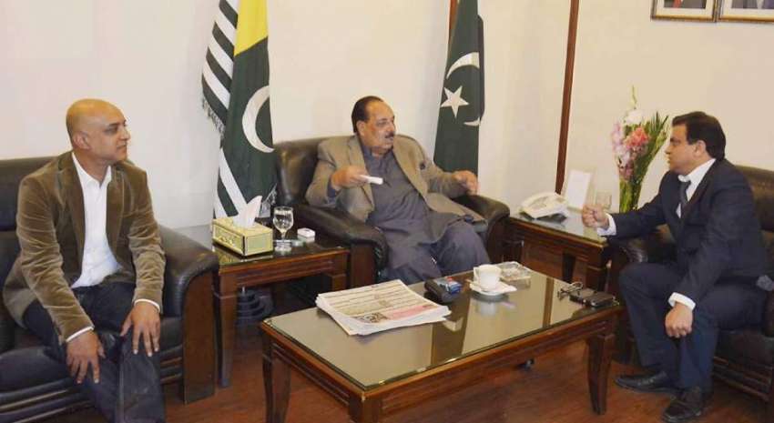 اسلام آباد: وزیر اعظم آزاد کشمیر چوہدری عبدالمجید سے پیپلز ..