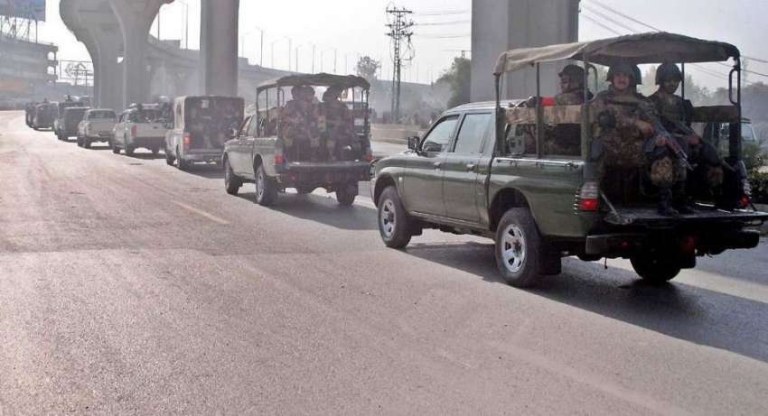 راولپنڈی: چہلم شہدائے کربلہ کے موقع پر پولیس اور رینجر کا ..