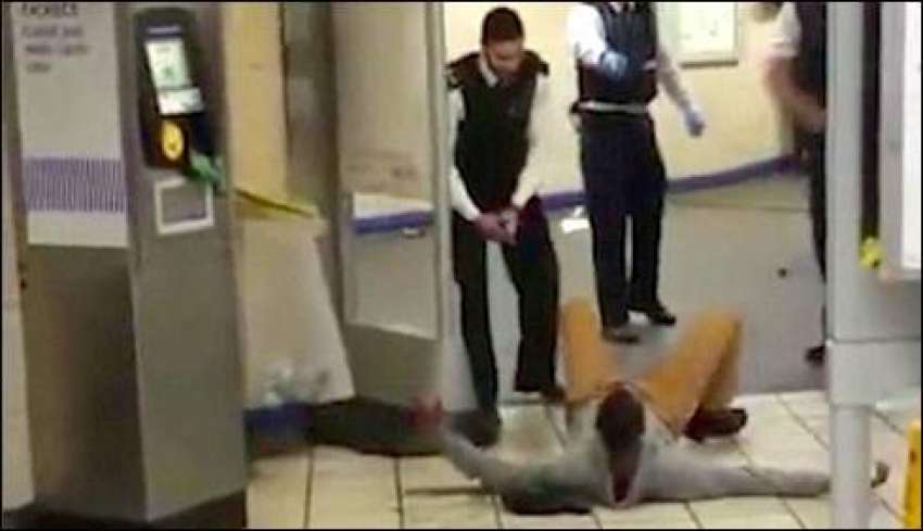 لندن کے ریلوے اسٹیشن پر چاقو سے حملہ کرنے والے نو جوان سے ..