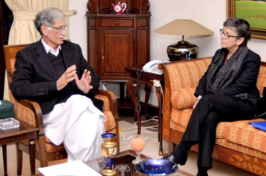 پشاور: وزیر اعلیٰ خیبر پختونخوا پرویز خٹک سے آسٹریلیا کی ..