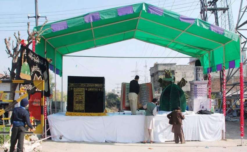 راولپنڈی: جشن عید ملادالنبی کے سلسلے میں جلوس کے راستوں ..