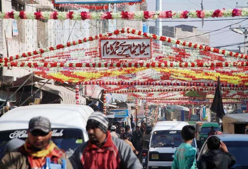 راولپنڈی: عید ملاد النبی (ص) کے سلسلے میں شہر کی گلیوں اور ..
